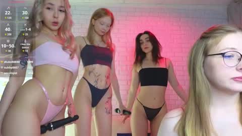 Merlizz Eva Jane Mila Nicole  left to right  online show from February 24, 2025, 5:43 am