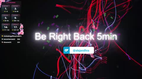 Alejandhra online show from March 3, 2025, 11:35 pm