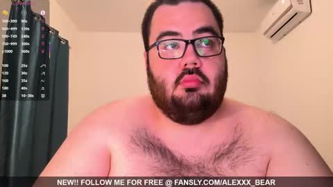 alexxxbear online show from February 6, 2026, 6:00 pm