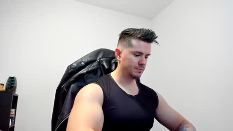 Snapshot of alphagodleatherking92 chatting on January 8, 2025, 6:52 am LeatherMaster online show from January 8, 2025, 6:52 am