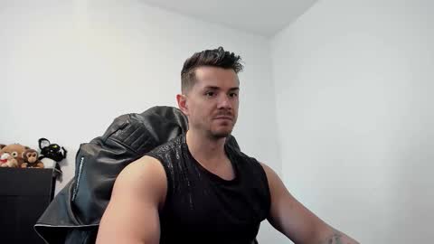 Snapshot of alphagodleatherking92 chatting on March 24, 2026, 9:36 am LeatherMaster online show from March 24, 2026, 9:36 am