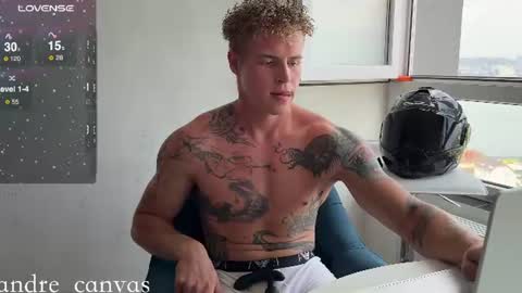 Snapshot of andre_canvas chatting on July 25, 2026, 8:01 am Andre 23 and Alice 38 online show from July 25, 2026, 8:01 am