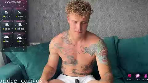Snapshot of andre_canvas chatting on July 27, 2026, 8:54 am Andre 23 and Alice 38 online show from July 27, 2026, 8:54 am