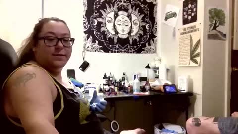 Snapshot of angelshempire420 chatting on February 14, 2026, 8:38 pm Angel and Mark online show from February 14, 2026, 8:38 pm