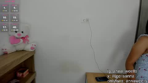  Anna Weells  online show from June 15, 2026, 9:50 pm