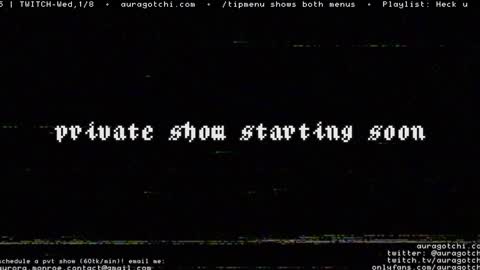 Aurora  Aura online show from January 4, 2025, 11:06 pm