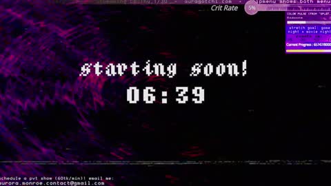 Aurora  Aura online show from January 27, 2025, 4:09 am