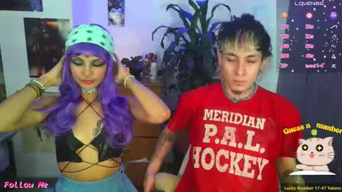 Snapshot of badeyes_crazylilgoat chatting on November 3, 2025, 9:48 pm Dan  Lila  online show from November 3, 2025, 9:48 pm