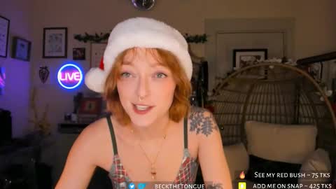 Snapshot of beckthetongue chatting on December 21, 2025, 3:46 am Beck the tongue online show from December 21, 2025, 3:46 am