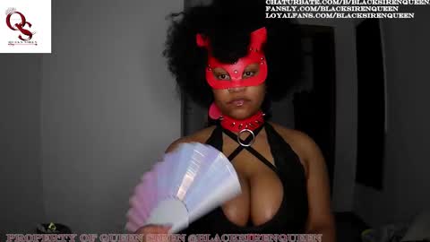 Snapshot of blacksirenqueen chatting on February 23, 2025, 8:17 am Queen Siren online show from February 23, 2025, 8:17 am
