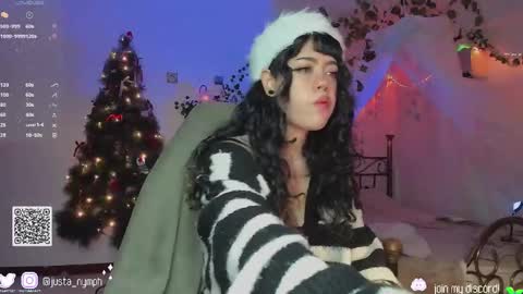 Snapshot of blushing_nymph chatting on December 22, 2024, 3:11 am Im Nym Justa nymph on twitter and IG online show from December 22, 2024, 3:11 am