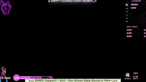 Snapshot of bunnycheekz chatting on February 21, 2025, 8:16 pm Tokki bunny online show from February 21, 2025, 8:16 pm