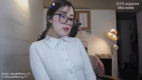 Snapshot of cherrybunny21 chatting on October 13, 2025, 3:28 am Sarah Prez online show from October 13, 2025, 3:28 am