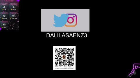 Snapshot of dalila_oficials chatting on February 25, 2025, 10:29 pm online show from February 25, 2025, 10:29 pm
