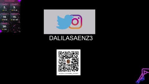 Snapshot of dalila_oficials chatting on February 27, 2025, 2:32 am online show from February 27, 2025, 2:32 am