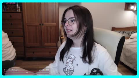 Snapshot of eva_katt chatting on January 12, 2025, 9:08 pm Gamer Katt online show from January 12, 2025, 9:08 pm