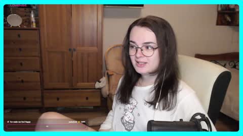 Snapshot of eva_katt chatting on January 16, 2025, 11:15 am Gamer Katt online show from January 16, 2025, 11:15 am