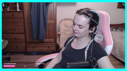 Snapshot of eva_katt chatting on January 25, 2025, 8:53 am Gamer Katt online show from January 25, 2025, 8:53 am