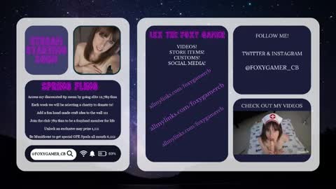Lex Vive foxygamer cb online show from May 9, 2026, 1:11 am