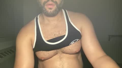Snapshot of fuckyeahcoach chatting on May 25, 2026, 5:46 am Muscle Bear Jock in Training online show from May 25, 2026, 5:46 am