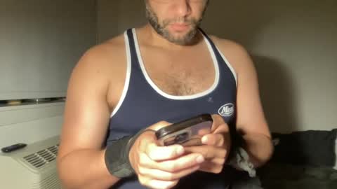 Snapshot of fuckyeahcoach chatting on July 6, 2026, 7:27 am Muscle Bear Jock in Training online show from July 6, 2026, 7:27 am
