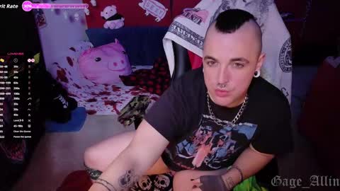 Snapshot of gage_allin chatting on September 16, 2025, 4:19 pm Gage Allin AKA Alpha Pussy online show from September 16, 2025, 4:19 pm