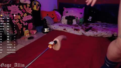 Snapshot of gage_allin chatting on October 25, 2025, 11:54 pm Gage Allin AKA Alpha Pussy online show from October 25, 2025, 11:54 pm