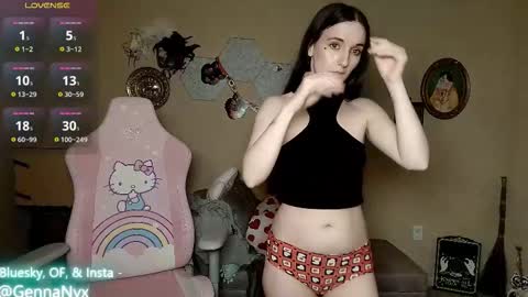 Snapshot of gennanyx chatting on October 28, 2025, 4:05 am Genna Nyx online show from October 28, 2025, 4:05 am