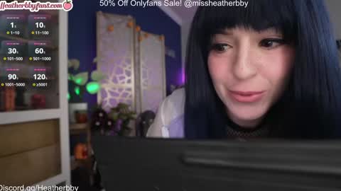 Snapshot of heatherbby chatting on October 26, 2025, 10:47 pm Heather online show from October 26, 2025, 10:47 pm