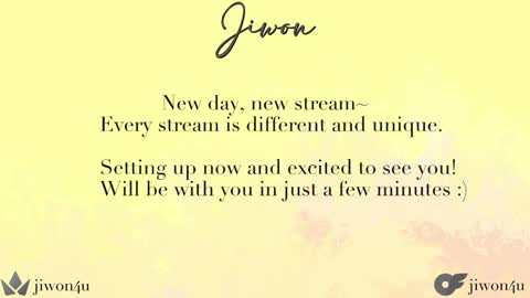 Jiwon online show from January 15, 2025, 11:53 am