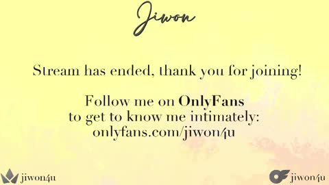 Jiwon online show from February 13, 2025, 11:04 pm
