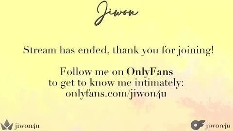 Jiwon online show from February 14, 2025, 4:15 am