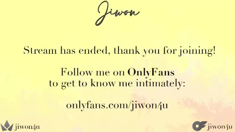 Jiwon online show from February 17, 2025, 12:16 pm