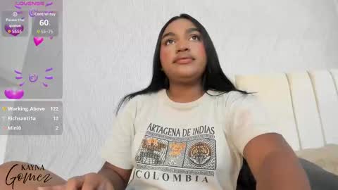 Snapshot of kayna_gomez chatting on September 18, 2025, 7:38 pm Kayna online show from September 18, 2025, 7:38 pm