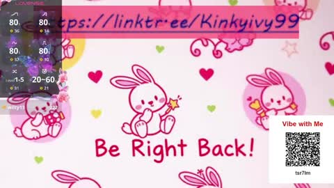 kinkyivy99 online show from May 11, 2026, 3:23 am