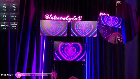 Latex Ruby online show from November 21, 2025, 7:51 am