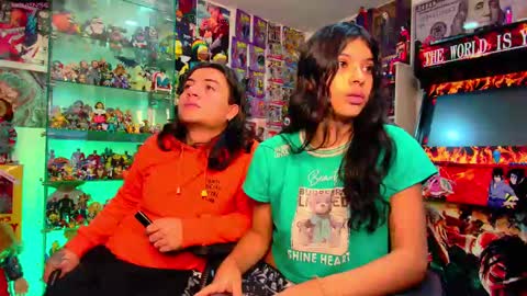 Snapshot of latin_couple77 chatting on February 18, 2025, 5:20 am Sara y Andy online show from February 18, 2025, 5:20 am