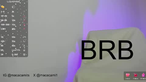 Snapshot of macacami1 chatting on February 20, 2025, 10:48 pm cami online show from February 20, 2025, 10:48 pm