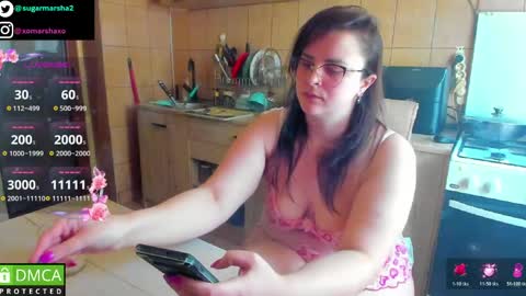 Snapshot of marshasugar chatting on April 19, 2026, 10:25 am FREE OF sugarmarsha online show from April 19, 2026, 10:25 am