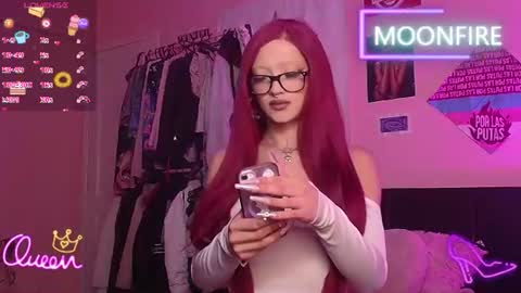 Snapshot of moonfiredance chatting on July 3, 2026, 7:04 am Nicky online show from July 3, 2026, 7:04 am