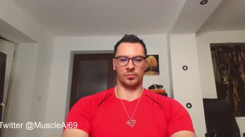 Snapshot of muscleaj69 chatting on October 13, 2025, 5:02 pm AJ online show from October 13, 2025, 5:02 pm