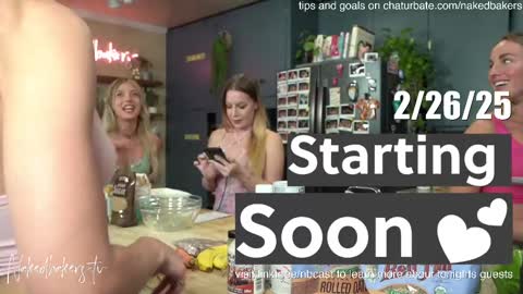 Snapshot of nakedbakers chatting on February 27, 2025, 1:38 am Naked Bakers online show from February 27, 2025, 1:38 am