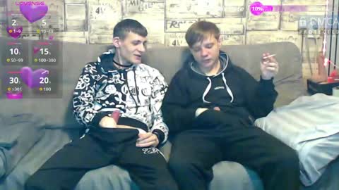 Max tall dark-haired guy with tattoos and Phil blond-haired online show from April 13, 2026, 1:33 am