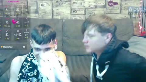 Max tall dark-haired guy with tattoos and Phil blond-haired online show from April 17, 2026, 12:57 am
