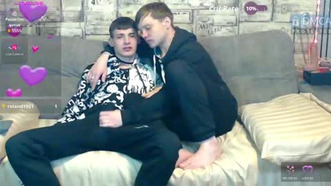 Max tall dark-haired guy with tattoos and Phil blond-haired online show from April 30, 2026, 3:13 am