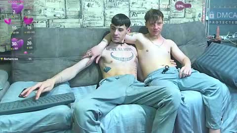 Max tall dark-haired guy with tattoos and Phil blond-haired online show from June 2, 2026, 1:18 am