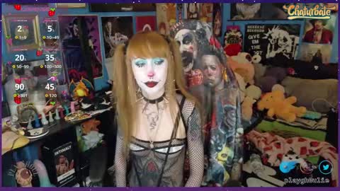 Snapshot of playgh0ul chatting on October 4, 2025, 6:44 am playgh0ul Ghoulie online show from October 4, 2025, 6:44 am