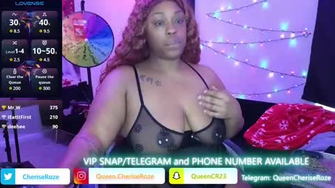 Queen Cherise Roze online show from December 29, 2024, 6:05 pm