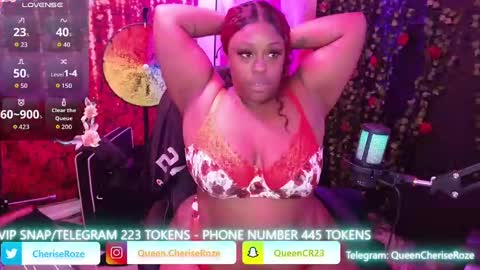 Snapshot of queencroze chatting on September 17, 2025, 5:14 pm Queen Cherise Roze online show from September 17, 2025, 5:14 pm
