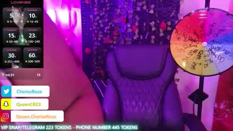 Queen Cherise Roze online show from November 23, 2025, 1:05 am